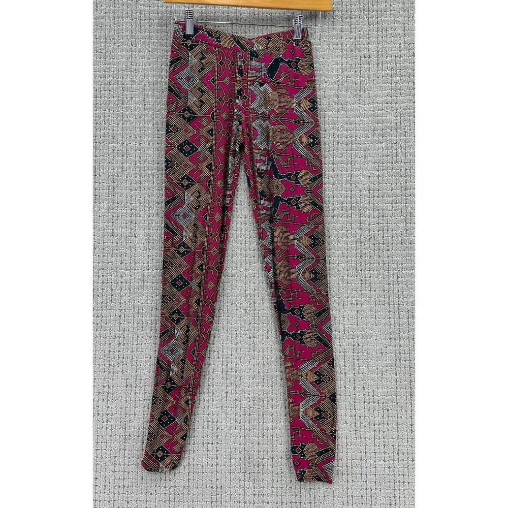The Pyramid Collection Leggings Womens Size XS Multicolor Pull On Batik